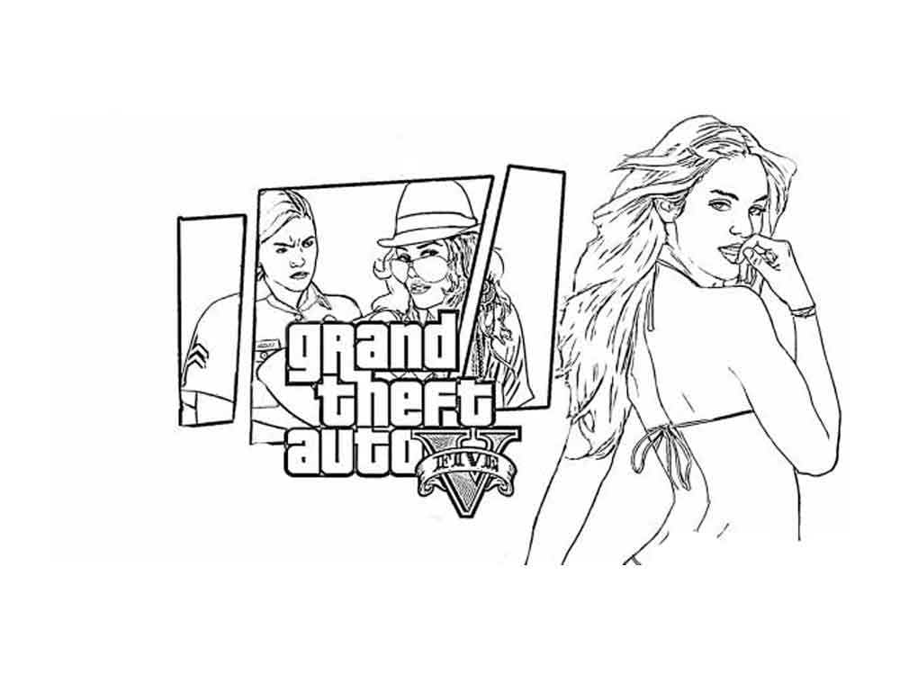 GTA kolorowanki